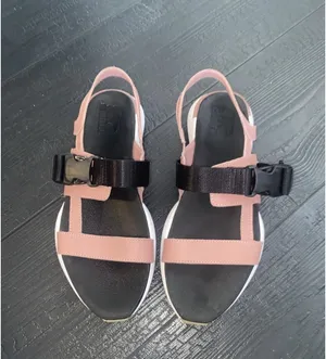 SOREL Women's 8.5 Kinetic Impact Sling Sandals Eraser Pink/White thumbnail 4
