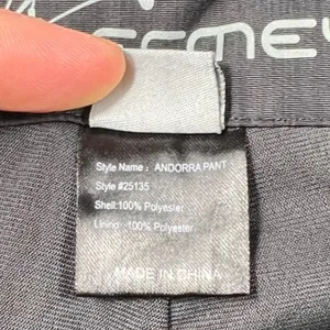 Obermeyer Women Metallic Grey Black Ski Snow Pants RECCO Size 8 Cargo Insulated thumbnail 8