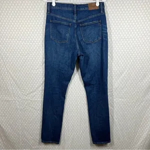 Madewell Dark‎ Wash The High Rise Slim Boyjean thumbnail 4