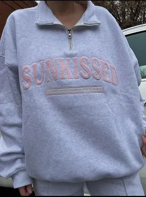 Sunkissed Coconut 1/4 Zip Sweatshirt thumbnail 1
