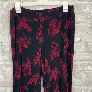 Soma Black and red Floral PJ Pants thumbnail 2