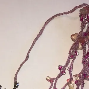 Elegant Pink Boho Beaded Necklace thumbnail 4