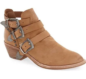 Dolce Vita Spur Leather Booties Tan Size 8 thumbnail 1