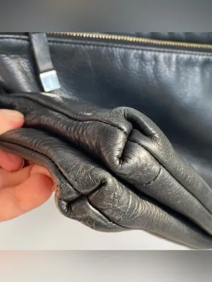 Margot black leather crossbody bag purse Classic minimalist fall winter classic thumbnail 8