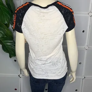 Genuine Merchandise Campus Lifestyle San Francisco Giants Burnout V Neck Top Siz thumbnail 2