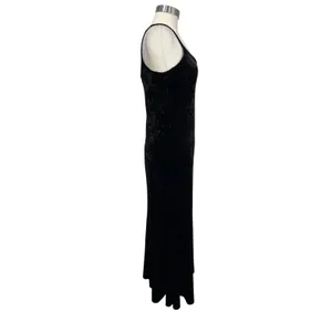 New York Company‎ Y2K Whimsigoth Gothic Vamp Stretch Maxi Dress Size M thumbnail 3