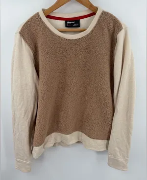 Marmot CN Sherpa front long sleeve crewneck sweatshirt women’s XL outdoor cozy thumbnail 1
