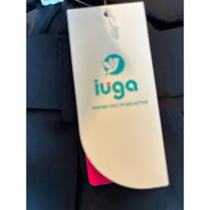 IUGA Black Wide Leg Dress Pants High Waisted Trousers Large NWT office thumbnail 4
