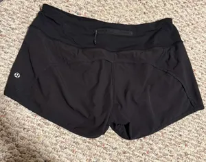 Lululemon Run Times Short *4-way Stretch Black- Size 6 thumbnail 1