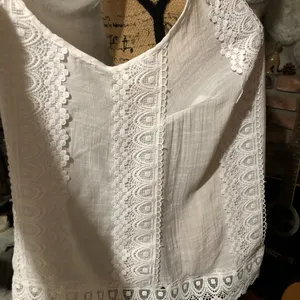 Zac & Rachel Woman 2X Elegant White Lace Trim Women's Top thumbnail 7