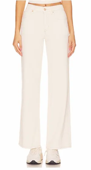We The Free Cream Tinsley baggy high rise straight leg size 27 EUC thumbnail 1