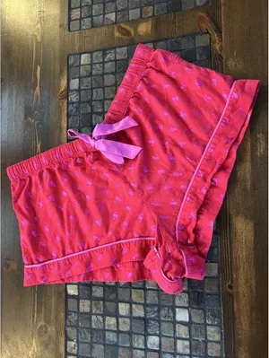 Vintage Y2K McBling Coquette Sparkly Victoria’s Secret Pajama Shorts size medium thumbnail 3