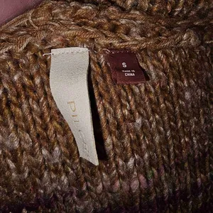 Pilcro Anthropologie Womens Brown Pink‎ Fringe Knit Hoodie Sweater Small thumbnail 4