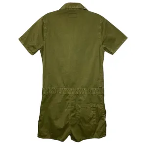 Current Elliot Engineer Utility Shortall Army Green Goblincore Romper 0 thumbnail 8