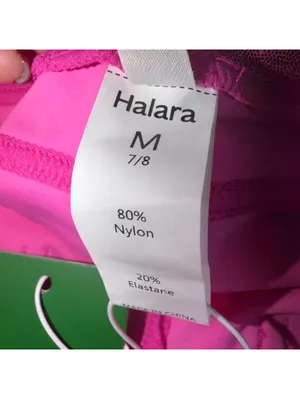 Halara Metallic Hot Pink High Rise Leggings M NWT thumbnail 10