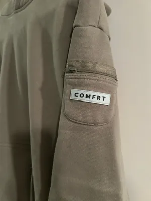 Comfrt army green hoodie thumbnail 2