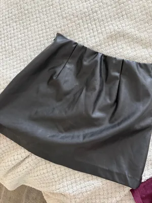 Abercrombie Skirt Black Leather thumbnail 3