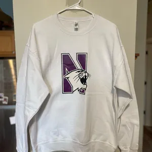 Jerzees White Northwestern Sweatshirt thumbnail 1