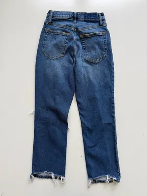 Abercrombie & Fitch Distressed Jeans - The Ankle Straight Ultra High Rise - Sz 0 thumbnail 5