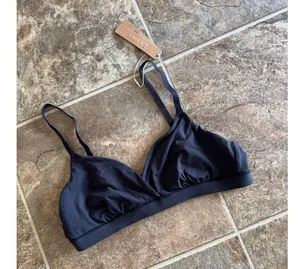 Skims Fits Everybody Crossover Bralette Onyx Size Small thumbnail 2