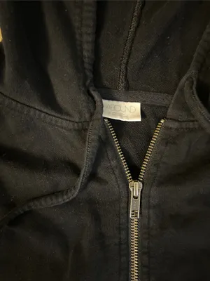 Abound Black Zip Front Pullover Hoodie thumbnail 3