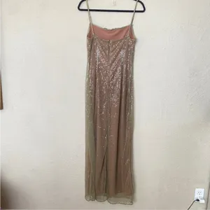 LIMITED EDITION House‎ of CB XL 'Alondra' Cafe Au Lait Beaded Maxi Dress NWOT XL thumbnail 5