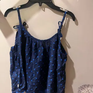 Hollister Navy Blue Polka Dot Camisole thumbnail 3