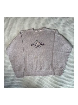 Vintage Disney Mickey & Co Sweatshirt Womens Large Gray Embroidered 90s Y2K Golf thumbnail 2