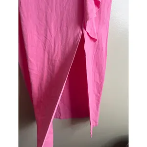 Zara RUFFLED LINEN BLEND MIDI SKIRT, Pink Size medium, 7950/939 NWT thumbnail 2