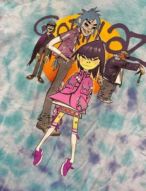 The Gorillaz Phase 1 Celebrity Take Down Rock Tie Dye XL thumbnail 4