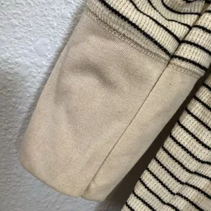Cream Striped Top‎ 1X Oversized Lagenlook Earthy Neutral Waffle Knit Autumn Fall thumbnail 5