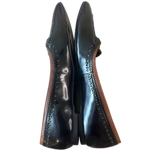 Tory Burch Darlene Two-Tone‎ Wingtip Pointed Toe Leather Flats 8.5 thumbnail 6