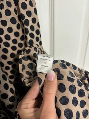 RHODE Resort Polka Dot Print Dress Tan Size L thumbnail 4