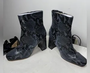 Sam Edelman Codie Bootie in Marina Blue Snakeskin Sz 9 thumbnail 10