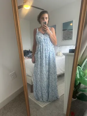 Lulus My Story White Floral Tie-Back Maxi Dress thumbnail 9