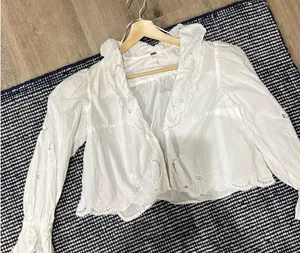 Free people blouse white  thumbnail 1