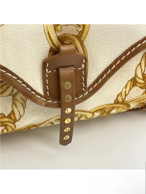 Celine vintage canvas leather Baguette bag thumbnail 8