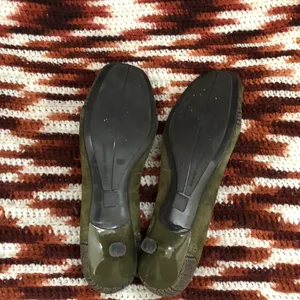 90s Y2K Preppy Whimsygoth Coquette Green Leather Suede Bow Plaid Kitten Heels Pumps Babydoll Patchwork #cottagecore-8.5M thumbnail 6