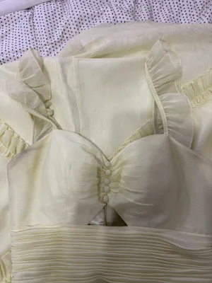 Camille La Vie Yellow Prom Dress thumbnail 3