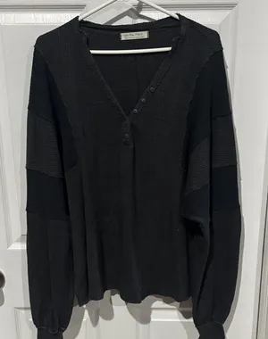 We The Free Black Long Sleeve Top thumbnail 1