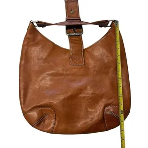 Y2K Michael Kors Buckle Hobo Shoulder Bag Cognac‎ Brown Slouchy Western Country thumbnail 9
