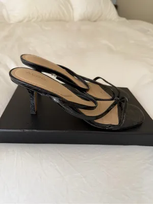 ALDO Strappy Black Heeled Sandals thumbnail 2