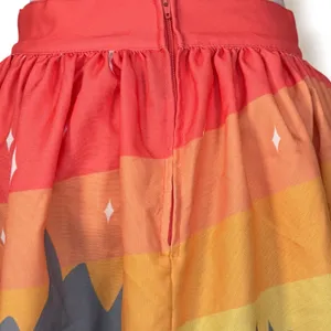 Retro Camping Skirt Camper Desert Sunset Scenic Novelty A Line USA Made Vacation thumbnail 5