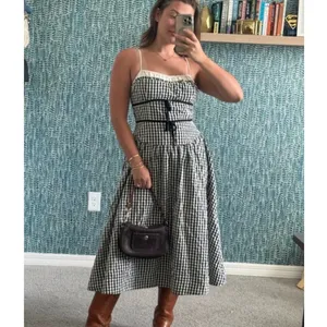 FOR LOVE & LEMONS Georgia Gingham Midi Dress Size Medium thumbnail 3