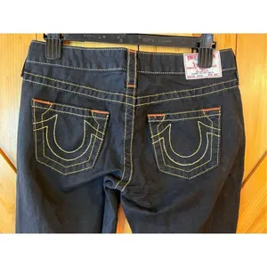 True Religion World Tour Johnny Womens 27 Black Pants Straight Leg (2095) thumbnail 6