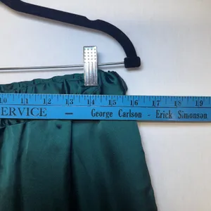 Wildfang Empower Satin‎ Loose Leg Drawstring Pant Emerald Green Medium BTPT0056 thumbnail 6