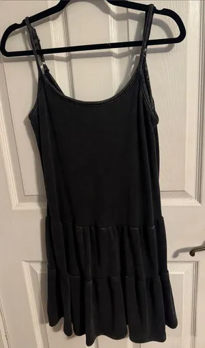 wild fable Black Tiered Slip Mini Dress thumbnail 1