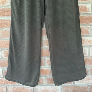Offline Aerie Wide Leg Sweatpants Built In Shorts Women’s XS Gray Perforated thumbnail 3