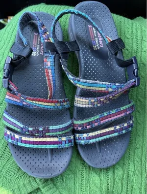 Skechers Outdoor Lifestyle Women 8 Multi Good‎ Strappy Buckle Hiking Sandals thumbnail 1