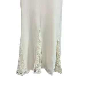American Eagle Y2K Lace Slip Dress Boho Romantic Fairycore M Ivory Coquette thumbnail 4